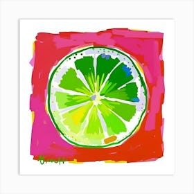 Lime Slice 1 Art Print