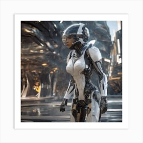 Futuristic Woman 127 Art Print