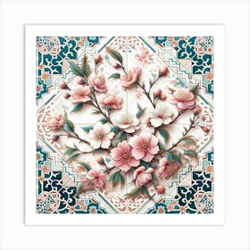 Chinese Cherry Blossoms Art Print