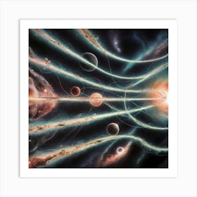 Galaxy In Space Art Print