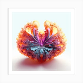 Abstract Flower 3d Art Print