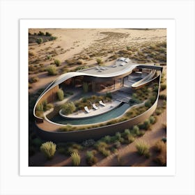 Desert House 9 Art Print