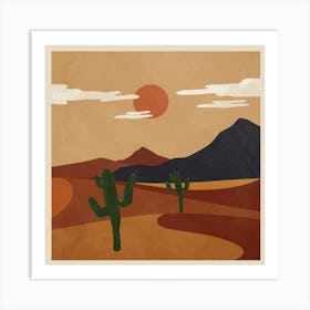 Modern Desert Art 1 Art Print