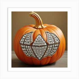 1000014225 pumpkin style abstract art print. Art Print