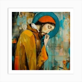 St Francis of Assisi Franciscan Catholic Saint Art Print