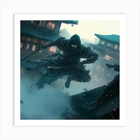 Ninja Strike Art Print