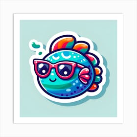 Fish Sticker 1 Art Print