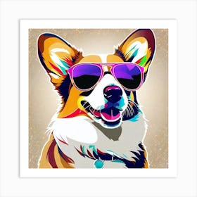 Corgi Painting 29 Art Print