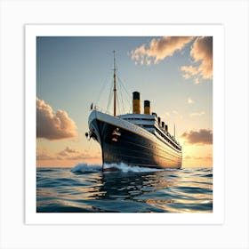 Titanic Cruise Ship Art Print