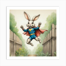 Super Bunny 19 Art Print