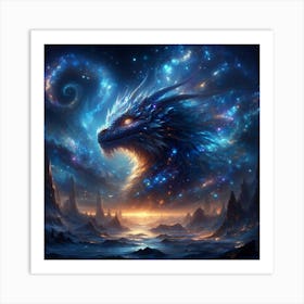 Dragon In Space 1 Art Print