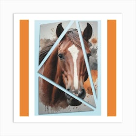 Horse Portrait Art Print