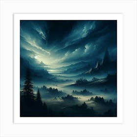 Dark Fantasy Landscape 1 Art Print