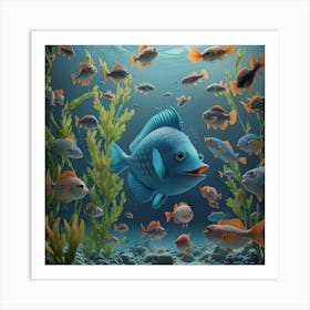 Tropical Fish (2) Art Print