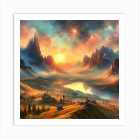 Enchanted Horizon 12 Art Print