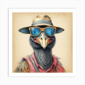 Ostrich 3 Art Print