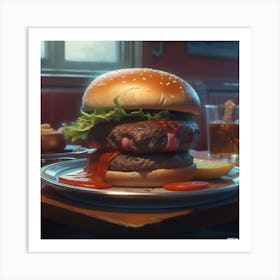 Burger 52 Art Print