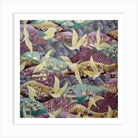 Japanese Birds Art Print