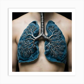 Human Lungs Art Print