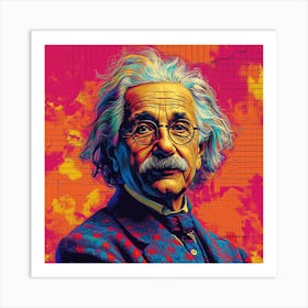 Albert Einstein 21 Art Print