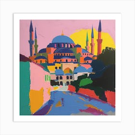 Abstract Travel Collection Istanbul Turkey 5 Art Print