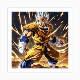 Dragon Ball Z Wallpaper 12 Art Print