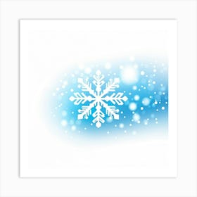 Snowflake Background Art Print