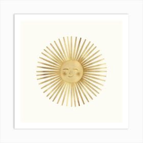 Gold Sun Art Print