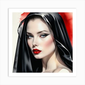 Vampire Girl Art Print