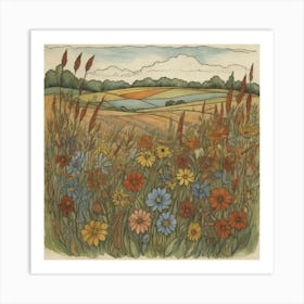 Wildflowers 1 Art Print