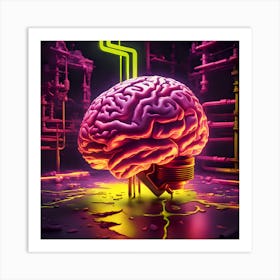 Brain In A Factory Art Print