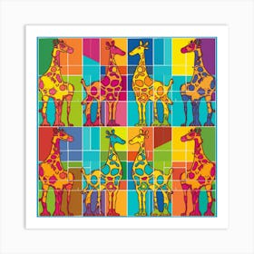 Giraffes 3 Art Print