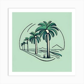 Palm Trees Art Print