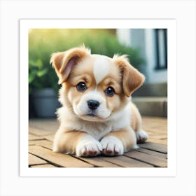 cute dog 1 Art Print