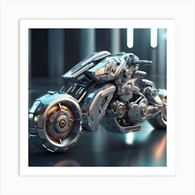Futuristic Motorcycle 4 Art Print