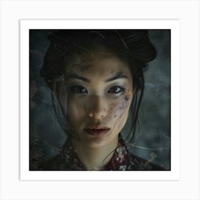 Portrait Of An Asian Woman Art Print