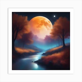 Harvest Moon Dreamscape 7 Art Print