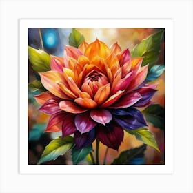 Dahlia 9 Art Print