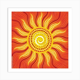 Aboriginal Sun 1 Art Print