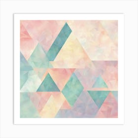 Abstract Triangles 5 Art Print