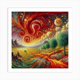 Psychedelic Painting 5 Art Print