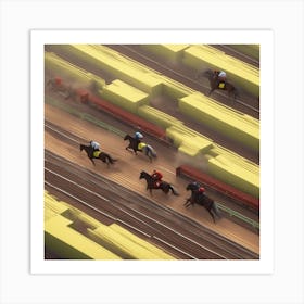 Horse Racing 7 Art Print