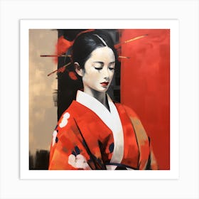 Artjuicebycsaba Close Up Style Minimalist Zen Japanese Noh Thea F4b400f4 D55e 49eb Adb3 5bacdbf0b1da Denoised Upscaled X4 Art Print