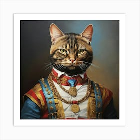  Cat Mr. T Art Print 1 Art Print