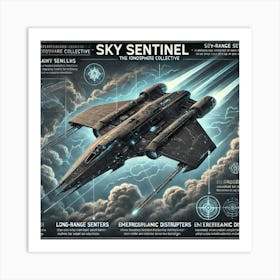 Ionosphere Sky Sentinel Key Features Converted 1 Art Print