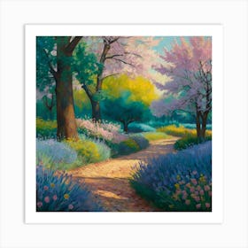 Path In The Park Art Print