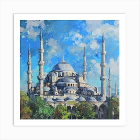 Blue Mosque 8 Art Print