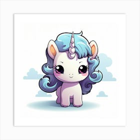 Cute Unicorn 539 Art Print