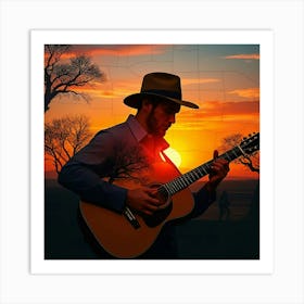 Acoustic Guitar 9 Art Print