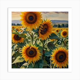 Sunflowers Art Print